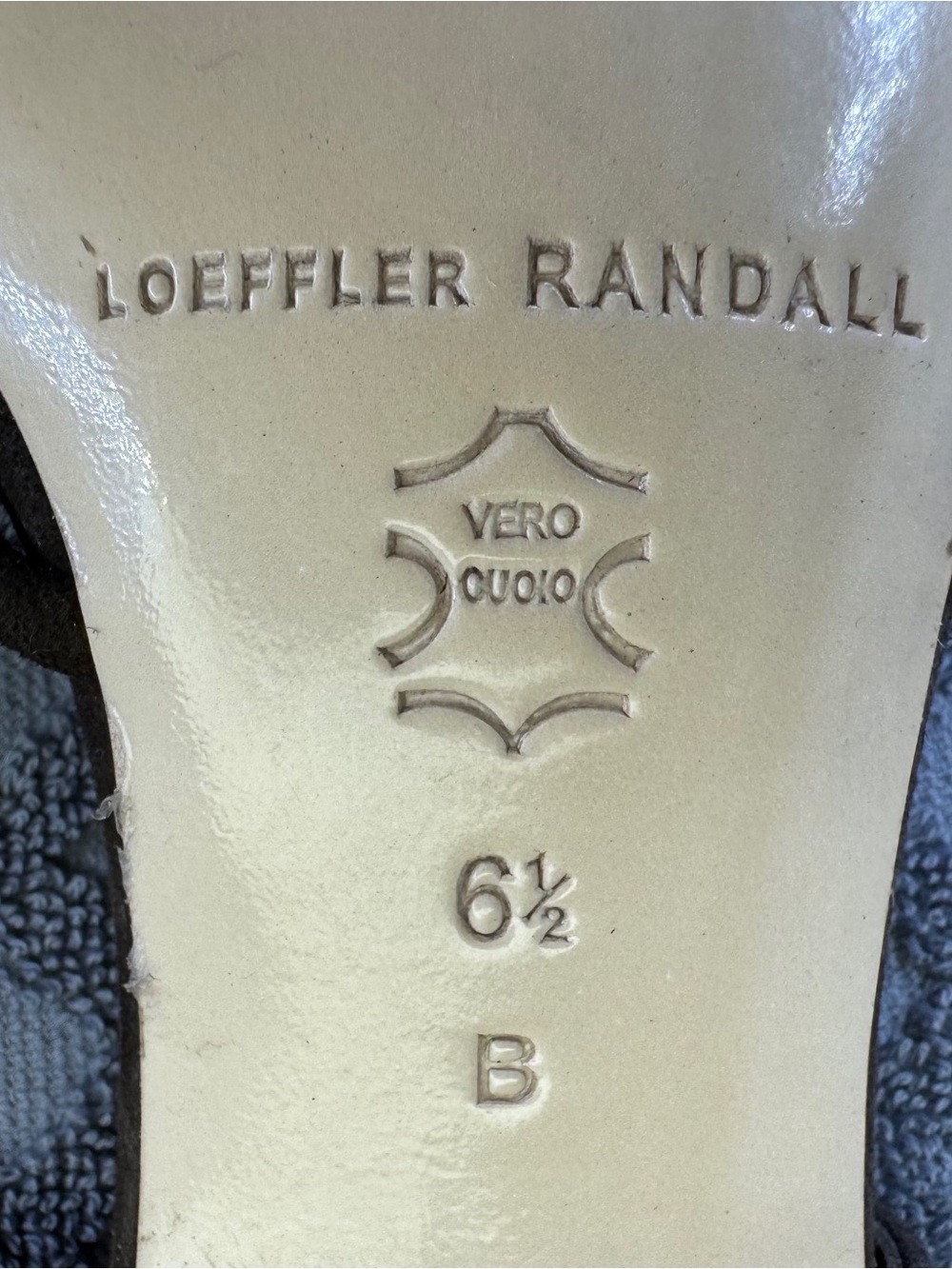 Loeffler Randall Minna Slingback Sandals Brown Suede Size 6.5 - Picture 7 of 8